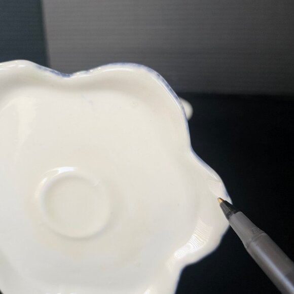 Vintage Cramer Mold Handmade Art Pottery Pitcher Vase Transferware 9.5" Tall - Picture 9 of 10